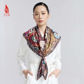 SAINTJOY/上久楷真丝方巾 双面印花真丝方巾 油墨星空  FJS23069