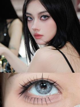 斯曼冰川灰（硅水凝胶）14.0mm 着色13.5【年抛】【瞳孔偏大可能会挡视线，介意慎拍】