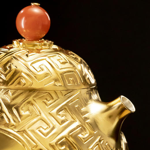 故宫博物院 梨形回纹小茶壶 商品图3