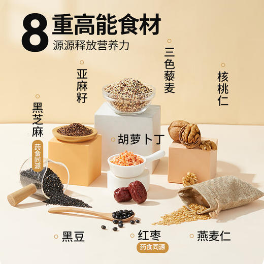 燕之坊核桃藜麦智八宝粉450g 早餐谷物冲饮 饱腹食品即食五谷粗粮代餐粉 商品图3