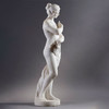 独角鹿西洋古董19世纪意大利出品「抱臂的维纳斯」主题大理石雕塑 商品缩略图1