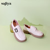 Safiya/索菲娅2024春季复古英伦一脚蹬百搭学院厚底粗跟小皮鞋 SF41112419 商品缩略图2