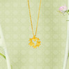 周六福黄金项链女计价足金樱花灿链坠安妮的花园系列送女友礼物 商品缩略图2