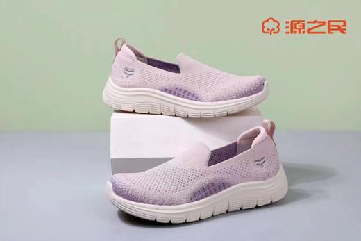 源之民夏款高弹飞织橡塑大底女士轻便运动鞋 商品图2