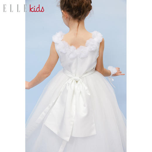 ELLEkids童装 手工花朵手工礼服连衣裙 商品图2