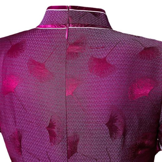 热销提花真丝旗袍素雅气质日常宴会TZRY21011 商品图4