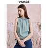 VIMAGE纬漫纪夏季新款气质显瘦轻薄无袖背心上衣V2113727 商品缩略图3