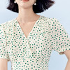 【严选】伊芙丽V领泡泡袖波点显瘦法式碎花连衣裙2024夏装新款气质仙女裙1F5994641 商品缩略图2