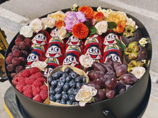 旺仔鲜花水果礼盒 商品图2