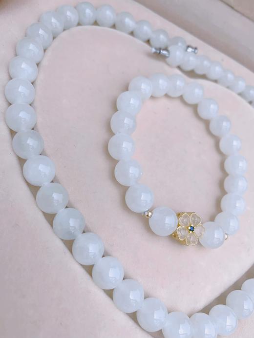  和田玉圆珠项链 手串套装 经典大气 10mm左右 附证书 商品图4