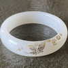 和田玉（羊脂玉）手镯（错金彩蝶系列61#） 商品缩略图1