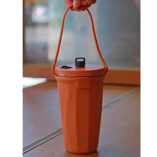 【方便携带！时尚吸管咖啡杯】泰硕新款不锈钢咖啡杯冰霸保温车载吸管杯真空大容量水瓶子，可伸缩304不锈钢吸管 防尘防菌。ry 商品图7