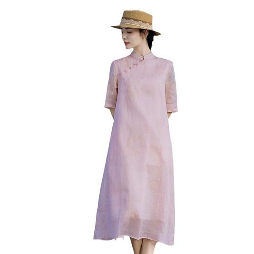 新中式棉麻女装苎麻连衣裙TT96183 商品图4