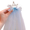 冰雪奇缘艾莎公主蝴蝶结超仙头纱儿童发夹精致可爱手工女儿童发饰 商品缩略图4
