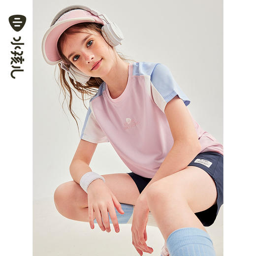 水孩儿童装夏季新款儿童运动套装男童简约短袖上衣女童百搭短裤 商品图5