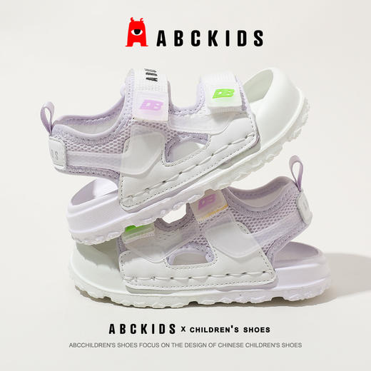 abckids童鞋2024夏季新款女童沙滩鞋休闲鞋子运动凉鞋 商品图2