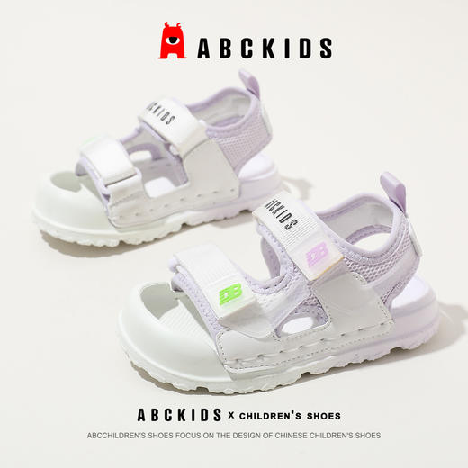 abckids童鞋2024夏季新款女童沙滩鞋休闲鞋子运动凉鞋 商品图5