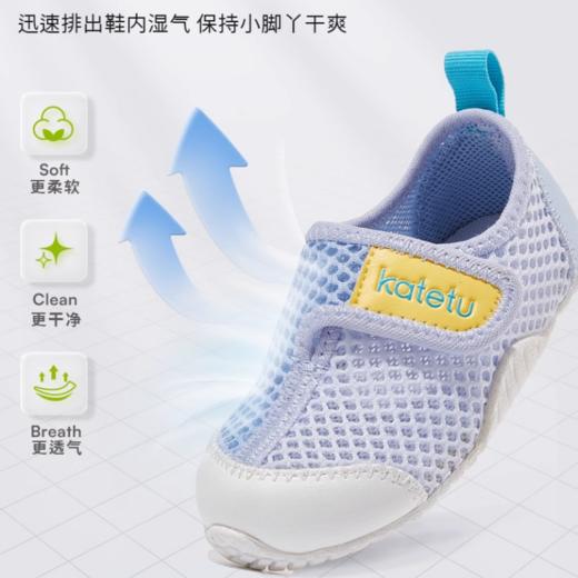 【云朵室内运动鞋（1-4岁）】卡特兔学步鞋女软底春季新款男童单鞋透气儿童鞋子防滑网眼鞋XAE75 商品图2