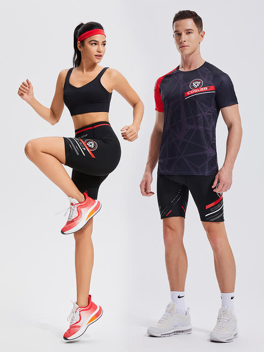 【男女同款】科里芙全腰围口袋速干紧身压缩五分裤 商品图4