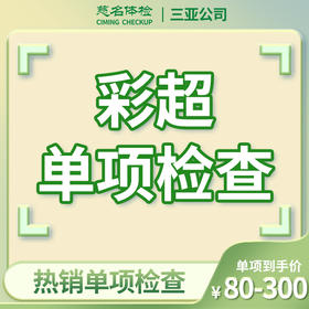 彩超单项检查