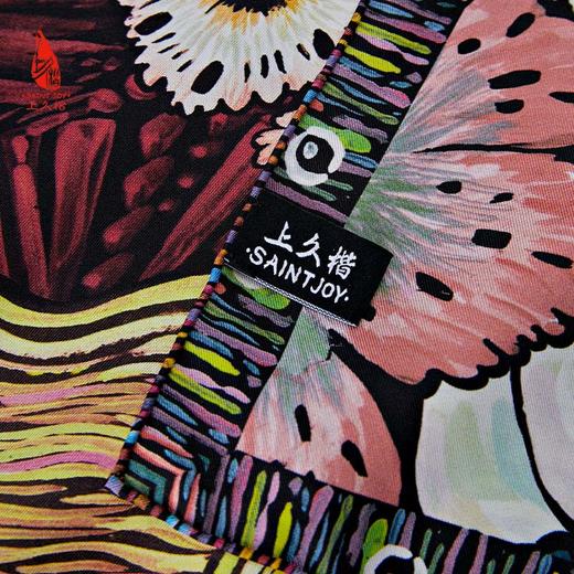 SAINTJOY/上久楷真丝方巾 双面印花真丝方巾 油墨星空  FJS23069 商品图7