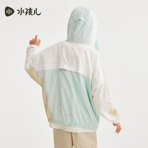 水孩儿童装夏季新款儿童防晒外套男童轻薄舒适皮肤衣女童时尚拼色连帽上衣 商品图7