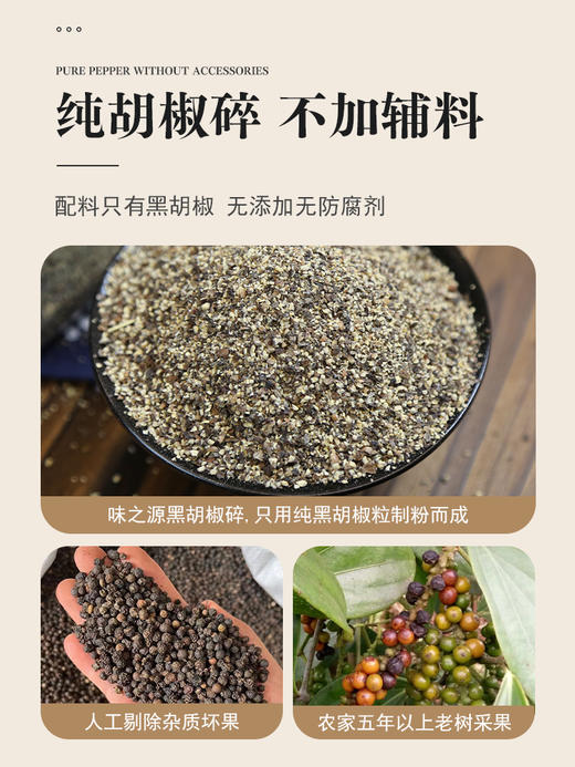【味之源】黑胡椒碎458g/瓶 商品图2
