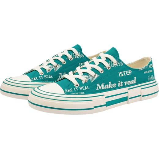 iSTEP原创解构高低帮帆布鞋涂鸦休闲潮牌男女情侣运动鞋好物 商品图9