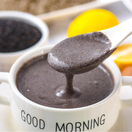 燕之坊黑八宝禅食五黑粉黑枸杞黑豆黑米黑芝麻黑桑葚代餐粉 450g 1罐 商品图2