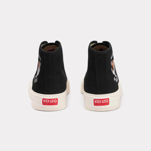 KENZO 高田贤三 男士老虎徽标印花高帮帆布休闲运动鞋 黑色 FE55 SN025 F76 99 商品图2
