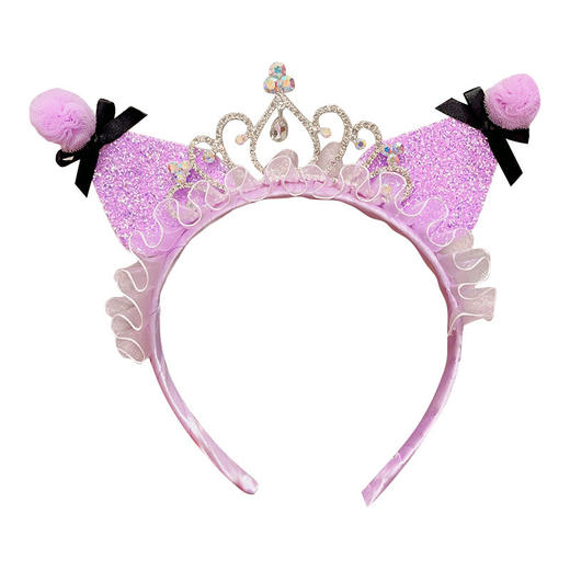 库洛米儿童发箍2024年新款女童卡通纱纱发卡小女孩不勒头头箍发饰 商品图5