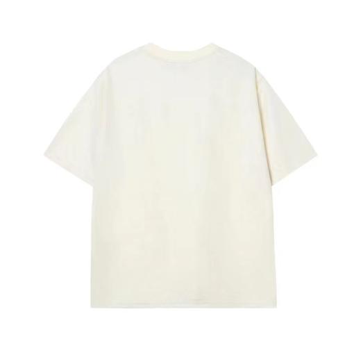 T648夏季新款提花男女短袖舒适透气上衣时尚百搭宽松休闲T恤 商品图1