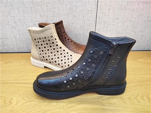 豪行夏季新款22292221真皮打孔休闲打孔女靴 商品图1