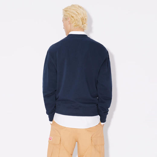 KENZO 高田贤三 男士刺绣徽标棉质长袖卫衣 蓝色 FE55 SW170 4MF 77 商品图2