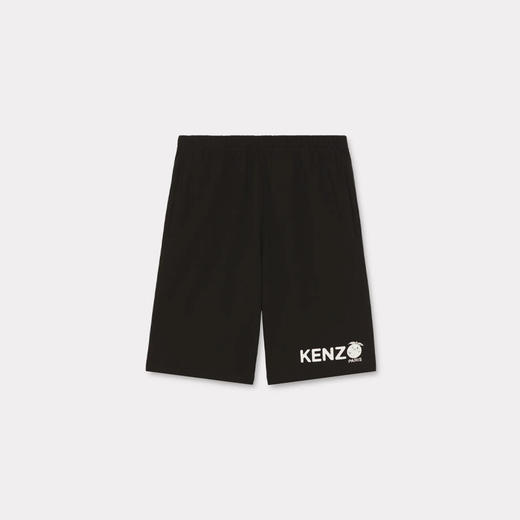 KENZO 高田贤三 男士橙子徽标印花棉质休闲短裤 黑色 FE55 PA808 4MG 99J 商品图0