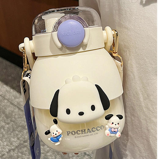 【超高颜值！库洛米水杯】双饮大容量水杯夏季女生日礼物可爱高颜值大肚杯子塑料库洛米水壶，立体造型，手感圆润，成为你夏季不可或缺的伴侣。ry 商品图5