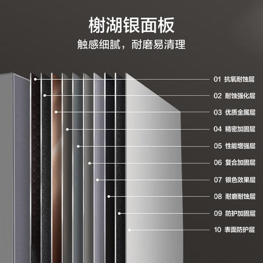 美的（Midea）176升小型两门双开门租房家用小电冰箱自动低温补偿节能低音持久锁冷BCD-176CM 榭湖银 BCD-176CM 商品图6