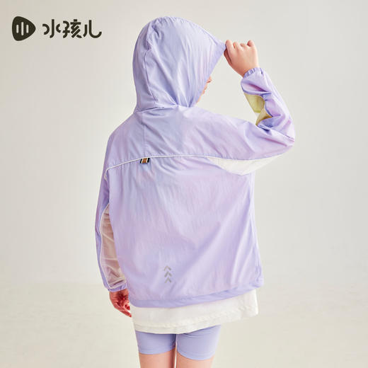 水孩儿童装夏季新款儿童轻户外防晒外套男童轻薄透气拉链衫女童时尚连帽上衣 商品图7