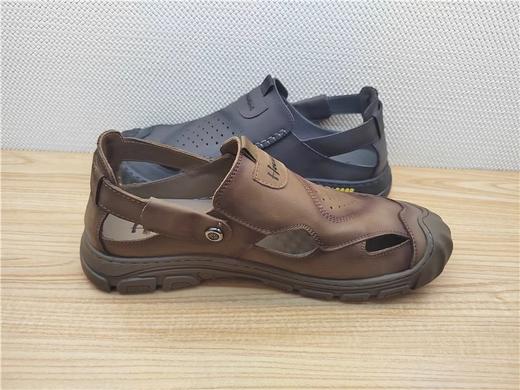 豪行夏季新款13251601牛皮真皮户外休闲男凉鞋 商品图1