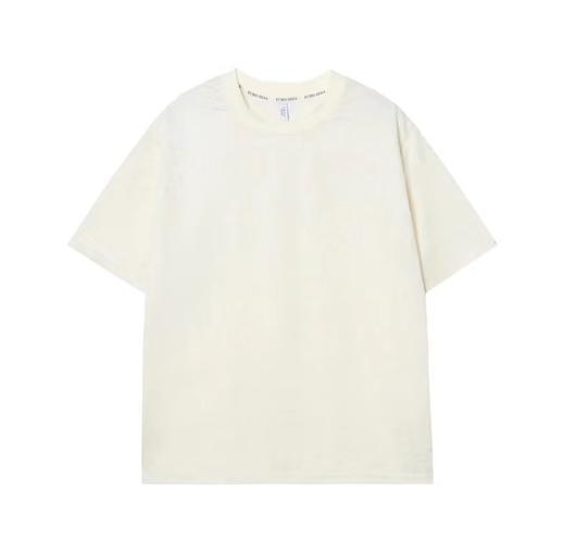 T648夏季新款提花男女短袖舒适透气上衣时尚百搭宽松休闲T恤 商品图0