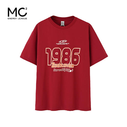 女装圆领数字印花大版短袖T恤-31613T4222015 商品图0