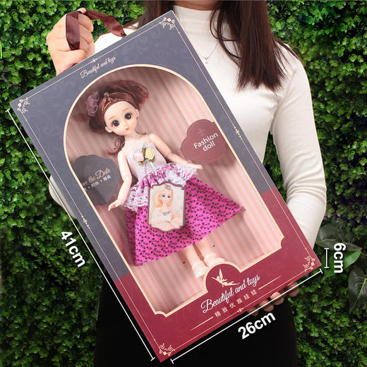 【六一热卖！公主洋娃娃】女生巴比娃娃套装，柔软舒适，卡哇伊可爱。送给小公主的完美礼物，充满丰富的情感和想象力。 商品图6