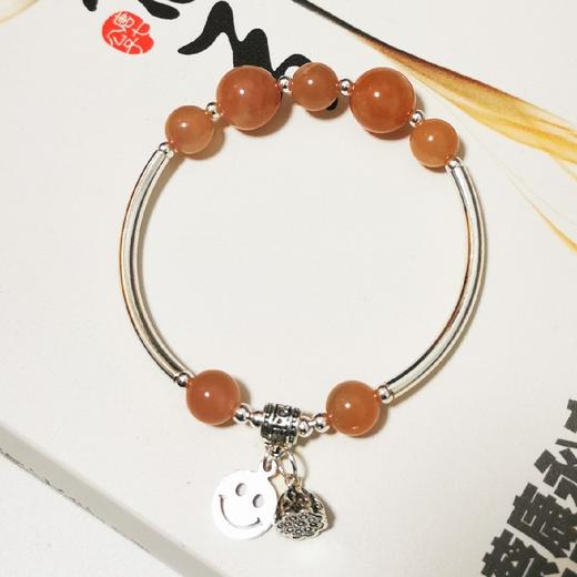 【桃花】【s925银新款摩根石草莓晶】韩版甜美粉色草莓晶招桃花，复古风，百搭森系小众手串珠手链送闺蜜礼品QQ情人节礼物 商品图4