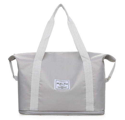 【健身旅行，自在潮搭】2024新款休闲大容量收纳瑜伽包 纯色简约牛津布旅行包 健身包 干湿分离运动手提单肩包-QQ 商品图9