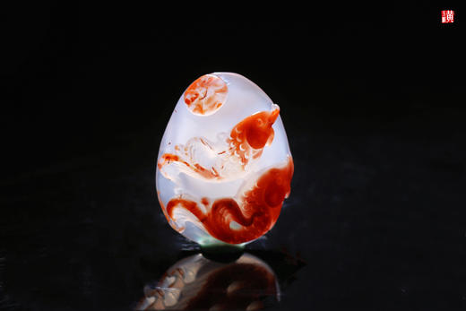 南红冰飘【锦鲤跃龙门】吊坠， 配精美挂绳 商品图5