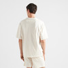 PRADA 普拉达 男士珐琅金属三角形徽标棉质圆领短袖T恤 米色 UJN861 14LK F0018 商品缩略图2