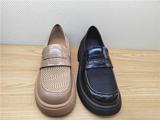 23201871豪行夏季新款真皮休闲低跟打孔女鞋凉鞋皮鞋 商品图2