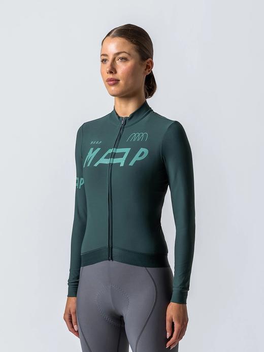 MAAP 女士 Adapt Thermal LS Jersey 长袖骑行服加绒秋冬 藻光绿 商品图0