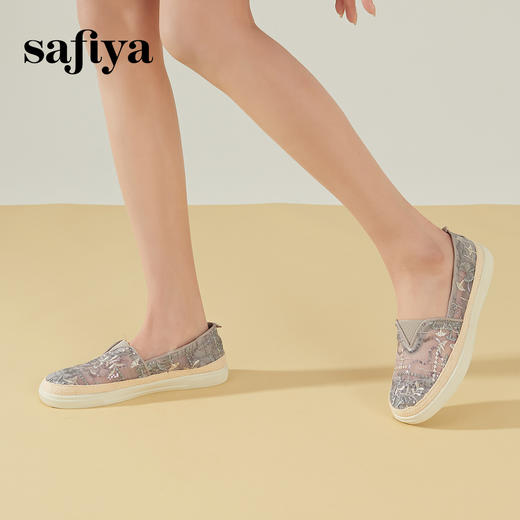 Safiya索菲娅春季时尚蕾丝渔夫鞋2023年春季新款舒适单鞋SF31112218 商品图2