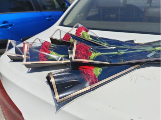 单支红色康乃馨花束3支 商品图4